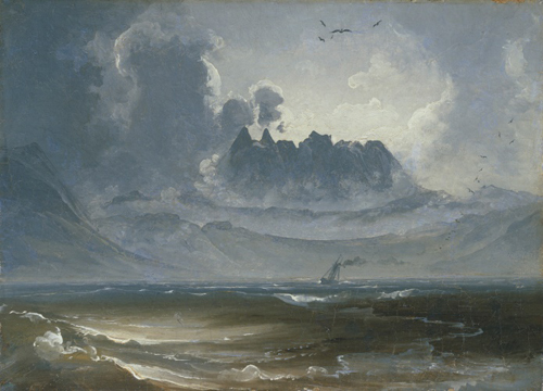 Målning av Peder Balke, The Trolletindene Range